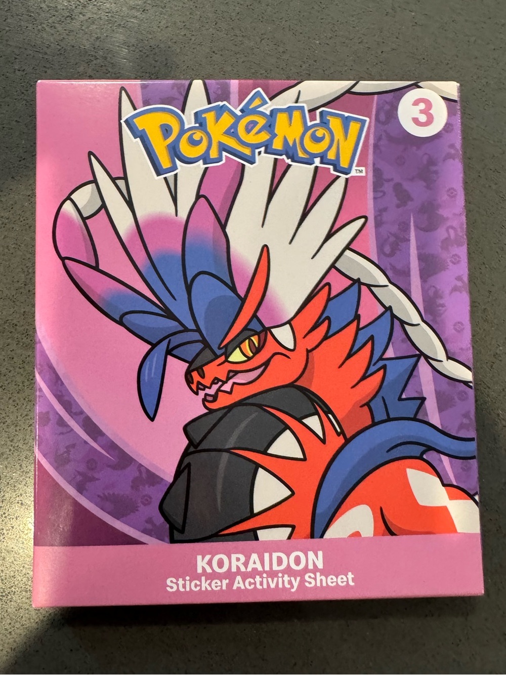 McDonald's Pink and Purple Pokémon Find Promotional Card Backing